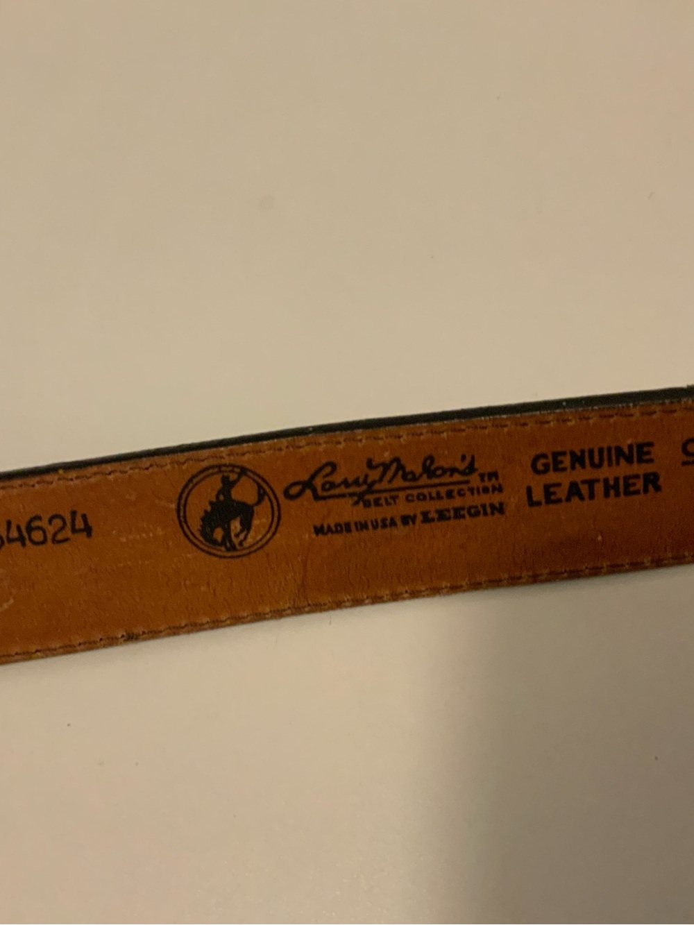 Tony Lama Leather Belt with Personalized Sandy Name & Turquoise/Sliver Buckle - Picture 3 of 7